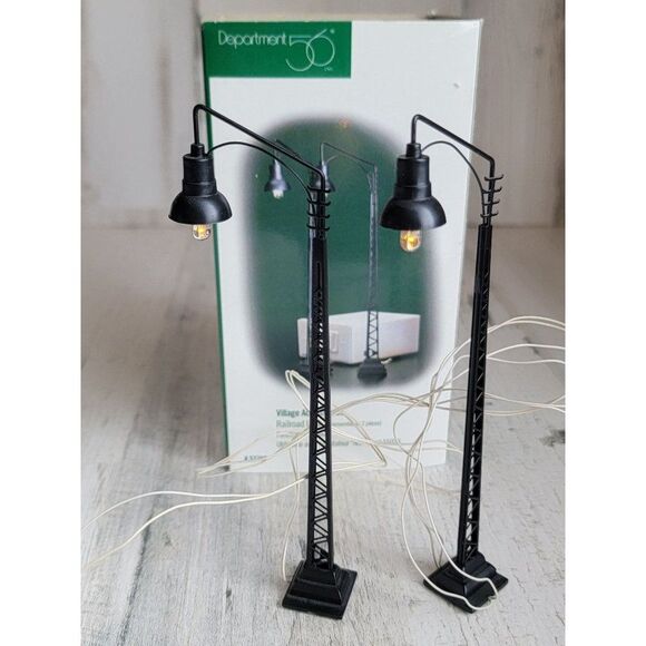 Dept Railroad Lamps 56 52760 snow village accessory Xmas - Picture 5 of 6